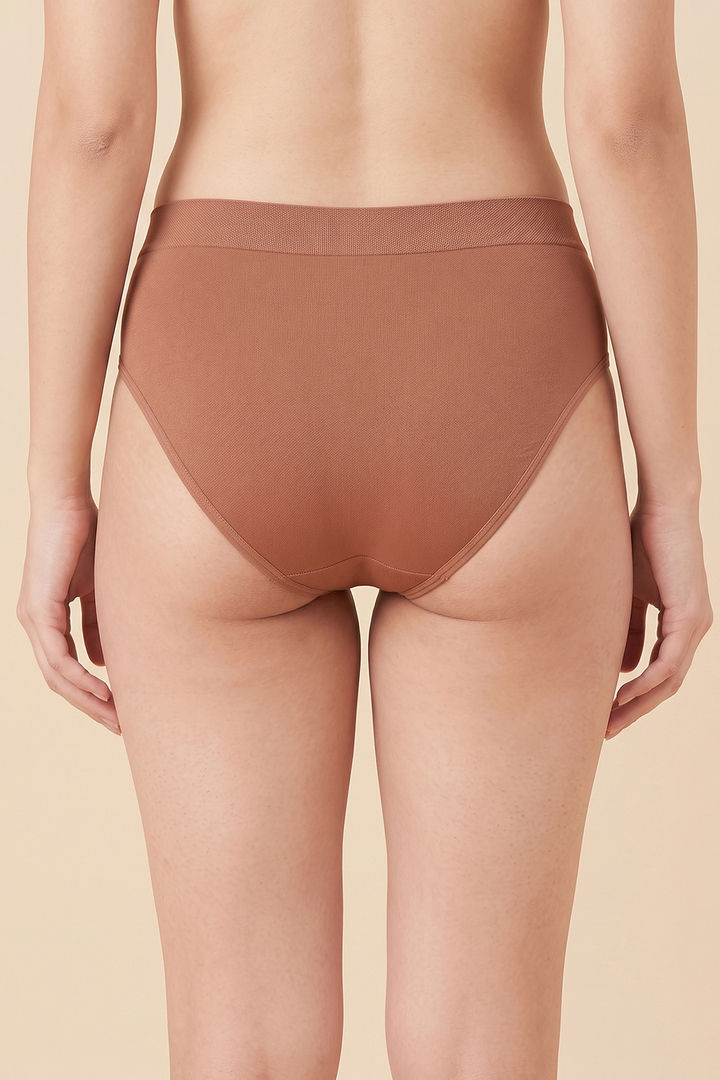 Zivame Medium Rise Full Coverage Seamless Hipster Panty (Pack of 3) - Multicolor — image 4